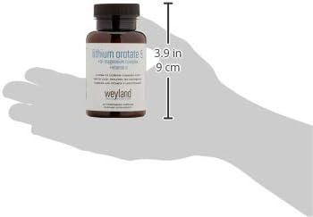 Lithium Orotate 5mg + Tri-Magnesium Threonate Taurinate Malate + Glycine + Vitamin E 60 Vegetarian Capsules (Pack of 2)