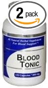 Blood Tonic (120 Capsules) - Concentrated Herbal Blend - Dietary Supplement - 2 Pack