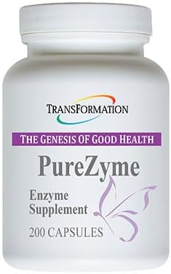 TRANSFORMATION THE GENESIS OF GOOD HEALTH Enzymes Purezyme High-Potency Protease Blend Enzyme Supplement Advanced Formula for Maximum Nutrients Digestion &amp Gut Health 200 Capsules