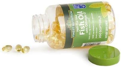 Finest Nutrition Half-the-Size Fish Oil 1200 mg Softgels 200 ea