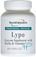 Transformation Enzymes Lypo Enzyme Supplement with Herbs and Vitamins for Digestive Health 60 Caps