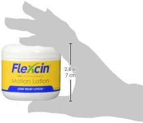 Flexcin Motion Lotion with CM8 - Joint &amp Muscle Therapy Cream for Back Neck Knee Hand Foot - Fast Absorbing with DMSO Emu Oil Aloe Vera - Non-Greasy 4oz Jar