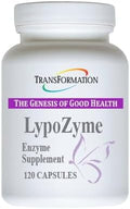 TRANSFORMATION The Genesis of Good Health LypoZyme Enzyme Supplement Advance Lipase Enzyme Blend for Healthy Digestion &amp Nutrient Absorption Non-GMO120 Cap