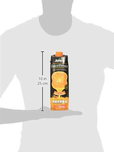 100% NATURAL DELICIOUS ORANGE JUICE WITHOUT PULP JUMEX UNICO FRESCO BRAND 34 fl oz