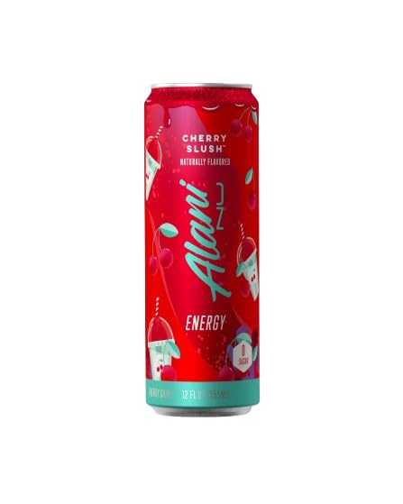 Alani energy drink Cotton Candy &amp Cherry Slush variety pack 12 cans - Sugar Free Low Calorie Energy Drinks - Pre Workout Performance Zero Sugar 12 Fl Oz Cans