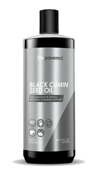 Premium Black Seed Oil - Cold Pressed Nigella Sativa Aids in Digestive Health Immune Support Brain Function Skin Care Gluten Free Non GMO (16 oz)