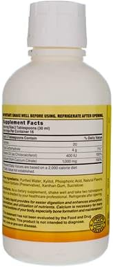 Nature's Blend Calcium Citrate with D3 Blueberry Flavored Liquid 16 oz Each (Pack of 6)