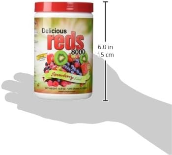 Greens World Delicous Reds 8000 Strawberry-Kiwi Flavor 10.6 Ounce