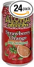 Aloha Maid Strawberry Orange 24 Cans X 11z