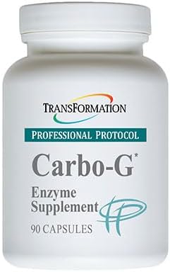 TRANSFORMATION THE GENESIS OF GOOD HEALTH Enzymes Carbo-G High Potency Enzyme Blend Formula Supplement with Probiotics &amp Herbs for Carbohydrate Breakdown Nutrient Absorption 90 Capsules