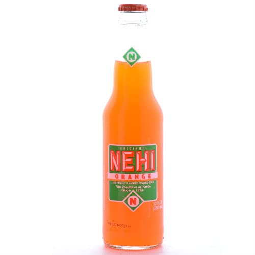 NEHI Orange Soda - 12 oz. (12 Glass Bottles) 96 Pack