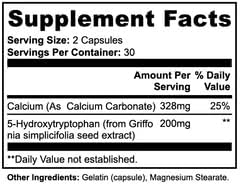 5-HTP Capsules 60 Count Serotonin Support