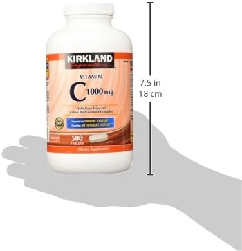 Kirkland Signature Vitamin C w/ Rose Hips 500 Tablets