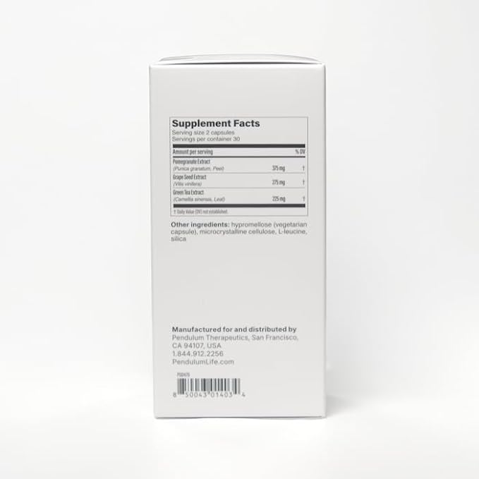 Pendulum Polyphenol Booster Antioxidant from Superfoods Beneficial Plant Compounds for Good Health Helps Boost Akkermansia Muciniphila for Men &amp Women (60 Capsules 1-Pack)