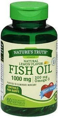 Nature's Truth Fish Oil 1000 mg Dietary Supplement - 60 Softgels Pack of 2