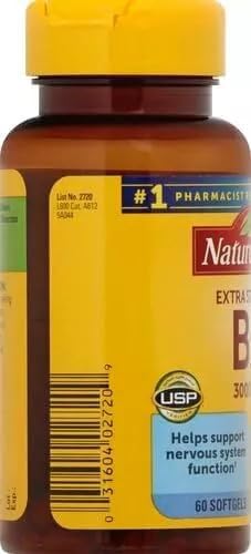 Nature Made Vitamin B-12 Softgels 3000 Mcg 60 Count Pack of 3