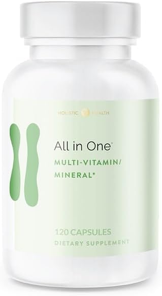 Holistic Health All in ONE Multi Vitamin and Mineral for Antioxidant Boost Multi Minerals Supplement for Supporting Methylation and Immunity Boost 120 Capsules