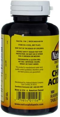Nature's Blend Acidophilus Chewable Raspberry Flavor - 100 Tablets Pack of 6