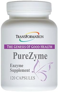 TRANSFORMATION THE GENESIS OF GOOD HEALTH - Purezyme High-Potency Protease Blend Enzyme Supplement Physician Recommended - Advanced Formula for Maximum Nutrients Digestion &amp Gut Health 120 Capsu