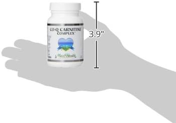 Maxi Health Coq Carnitine Complex - Coenzyme Q10 &amp L-Carnitine - Heart Health - 60 Capsules - Kosher (CAR)