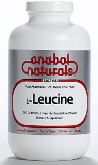 Anabol Naturals L-Leucine 1000 gram Free Form Pure Crystalline Powder