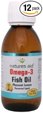 Natures Aid (12 Pack) Junior Fish Oil Lemon | 150ml | 12 Pack Bundle