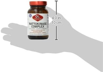 Olympian Labs Nattokinase Complex with Grape Seed Extract Herbal Supplements Superior Heart Health Support - 30 Daily Capsules