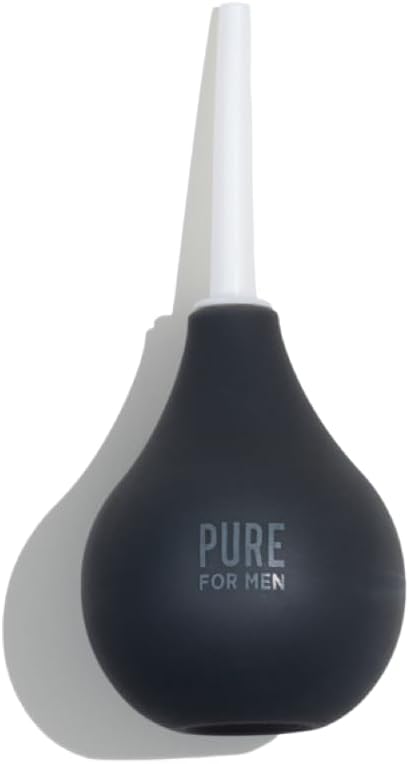 Pure for Men Stay Ready Fiber Supplement (120 Ct) + Bum Bulb Anal Douche Kit