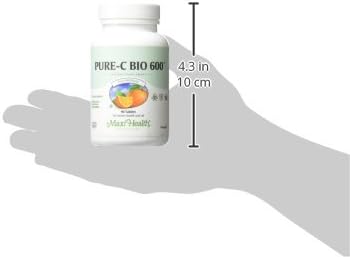 Vitamin C Complex 600 mg Supplement – Recommended Daily Dose Vitamin C Tablets with Lemon Bioflavonoids Calcium &amp Phosphorus – Immune Health Support – Pure-C Bio 600 - Non-GMO Vit C Vegan 90 Tab