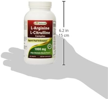 Best Naturals L-Arginine L-Citruline Complex Tablets 250 Count