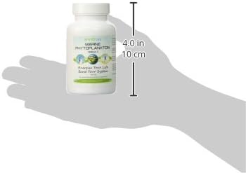 Marine Phytoplankton Capsules – 90 Vegan Capsules – Natural Energy Immune and Cognitive Support – Omega-3 Nannochloropsis gaditana Superfood Non-GMO Gluten Free