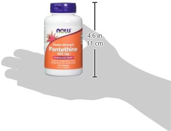 NOW Foods Pantethine 600 mg 60 Softgels (Pack of 2)