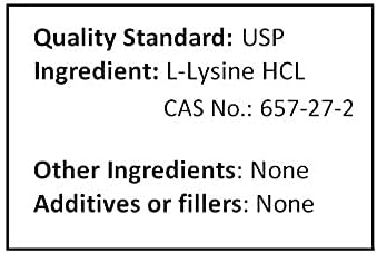 L-Lysine HCl Pure Powder (2500 Grams (5.5 lb))