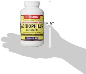 Optimum Acidophilus Lactobacilli Capsules 250 Count