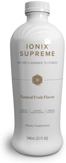 Isagenix Ionix Supreme - Drink with Niacin Vitamin B12 Vitamin B6 and Riboflavin to Help Fight Stress - 32-Ounce Bottle (Natural Fruit Flavor)