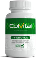 Colvital | Probiotics | Cultured in Immune-Boosting Fruits Vegetables &amp Herbs | Natural Probiotics | Bottle 60 Capsules | Immune System Support | ImprovedFormula (1)
