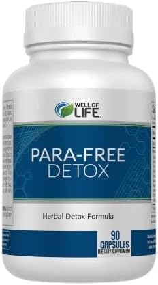 Well of Life para-Free Detox: Immune Support &amp Natural Detox Blend with Zinc Black Walnut Wormwood Goldenseal Cranberry &amp Garlic. Synergistic Formula for Overall Wellness: 90 V Capsules