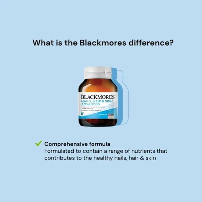 Blackmores Nails Hair and Skin Vitamins for Women Made in Australia 60 Tablets