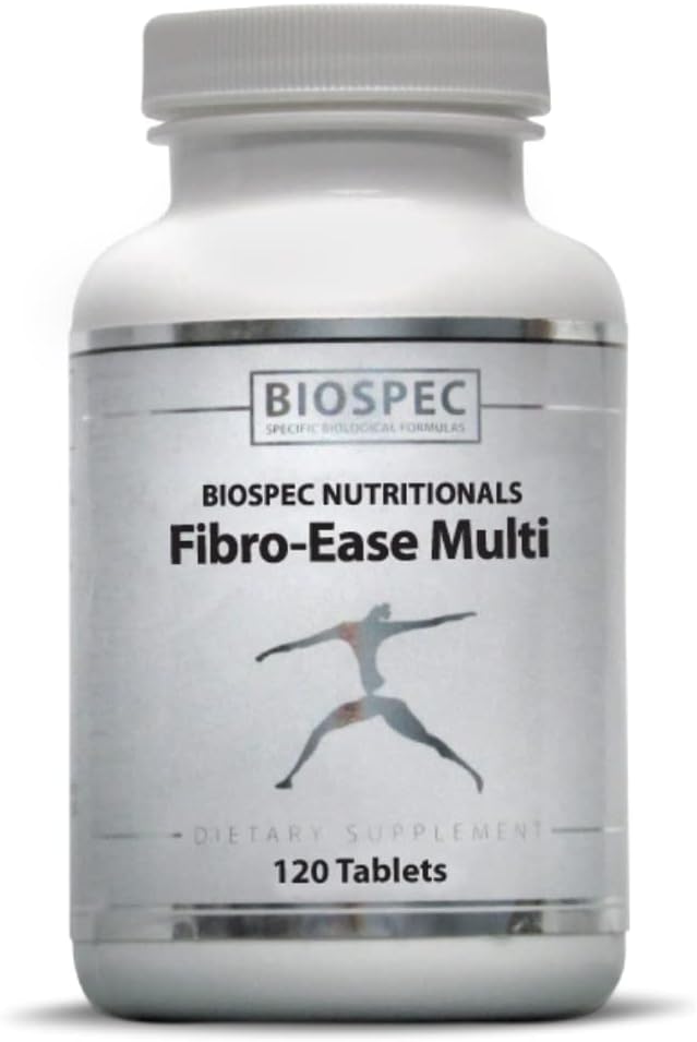 BIOSPEC NUTRITIONALS Fibro-Ease Multi - Contains Essential Vitamins &amp Minerals - Support Energy Production &amp General Health (120 Tablets)