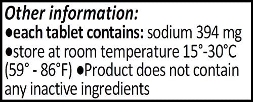 Sodium Chloride Tablets 1 Gm USP Normal Salt Tablets - 100 Tablets (Pack of 3) by CitraGen Pharmaceuticals Inc.