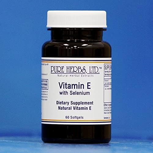 Pure Herbs Ltd. Vitamin E with Selenium (60 softgels)