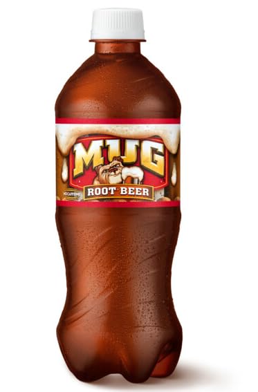 B4Y-Mug Root beer Soda 20 oz Bottles (10)