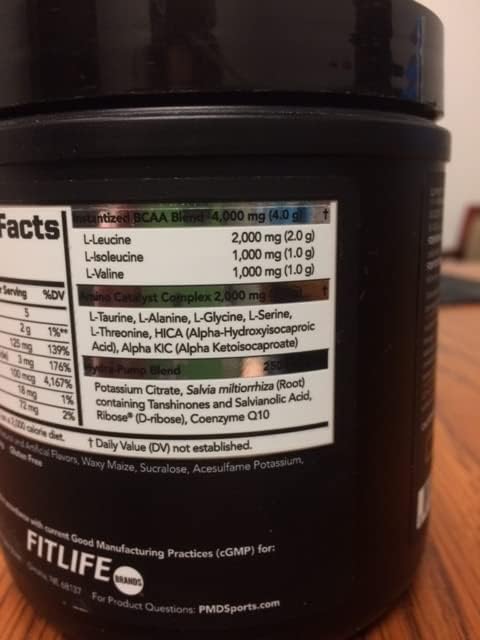 PMD Sports BCAA's Stim Free for Recovery and Performance Lemonade (30 Servings) &amp Siren Labs L-Carnitine Elite Burn Fat Loss Support Strawberry Blast 3000 mg (32 Servings)