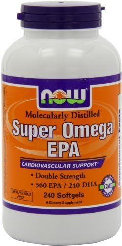 NOW Foods Super Omega EPA 360 EPA/240 DHA Double Strength 240 Softgels (Pack of 3)