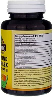 Nature's Blend Glucosamine/MSM Complex Capsules - 120 ct Pack of 6