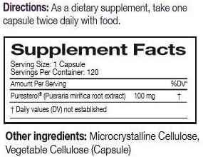 Amata Life by Dr. Christiane Northrup Pueraria Mirifica Pure for Menopause Symptoms