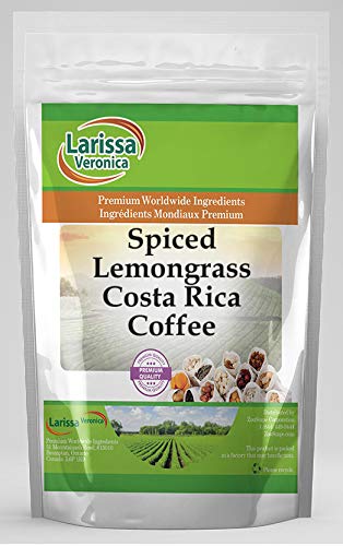 Spiced Lemongrass Costa Rica Coffee (Gourmet Naturally Flavored Whole Coffee Beans) (8 oz ZIN: 560719)