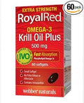 Webber Naturals RoyalRed® Krill Oil Plus Extra Strength 500 mg 60 Softgels