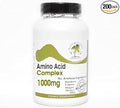 Amino Acid 1000mg Complex ~ 200 Capsules - No Additives ~ Naturetition Supplements
