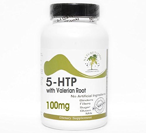 5-HTP 100mg with Valerian Root ~ 90 Capsules - No Additives ~ Naturetition Supplements